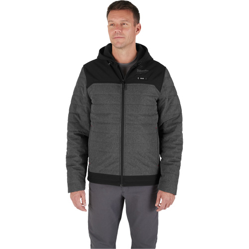 M12 Heated Quietshell Jacket with Battery, Men's, Small, Grey Les Distributions ICE