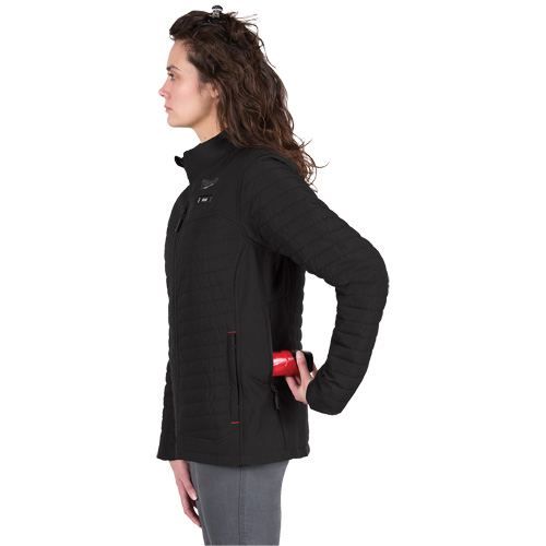 M12 Heated Axis Jacket with Battery, Women's, Large, Black Les Distributions ICE