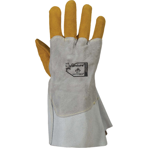 Gants de soudage 335DBP Endura, Cuir de vache refendu/Cuir d'&eacute;lan refendu, Taille Petit Les Distributions ICE