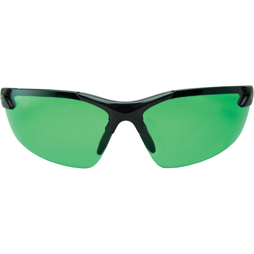 Zorge G2 Safety Glasses, Green Lens, Anti-Scratch, ANSI Z87+/MCEPS GL-PD 10-12/Meets/Exceeds CSA Z94.3 Les Distributions ICE