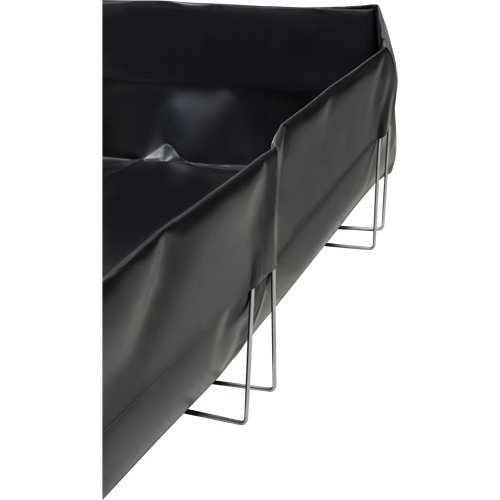 Berme &agrave; support en fil m&eacute;tallique, Capacit&eacute; 268 gal. US, 6' la x 8' lo x 12" h, Support en L Les Distributions ICE