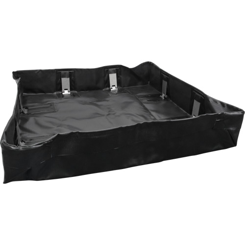 Collapsible Berm, 299 US gal. Capacity, 8' W x 10' L x 6" H, Snap-Up Bracket Les Distributions ICE