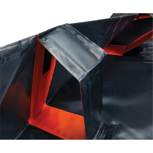 IBX Wall Pop-Up Berm, 4488 US gal. Capacity, 12' W x 50' L x 12" H, Snap-Up Bracket Les Distributions ICE