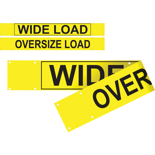 Double Sided Wide Load/Oversized Load Banner, Vinyl, 96" W x 12" H Les Distributions ICE