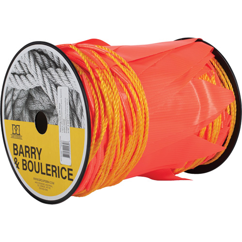 Warning Line with Flags, 328' L, Orange Les Distributions ICE