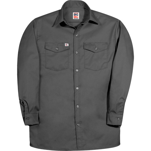 Chemise de travail &agrave; manche longue de premi&egrave;re qualit&eacute;, Hommes, 2T-Grand, Charbon Les Distributions ICE