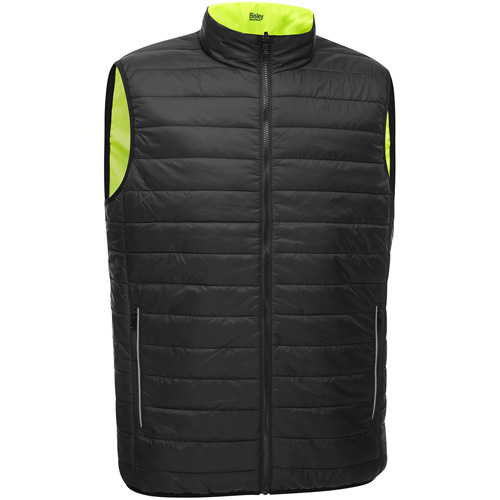 Veste bouffante r&eacute;versible avec X au dos Bisley, Jaune lime haute visibilit&eacute;, Petit, Polyester Les Distributions ICE