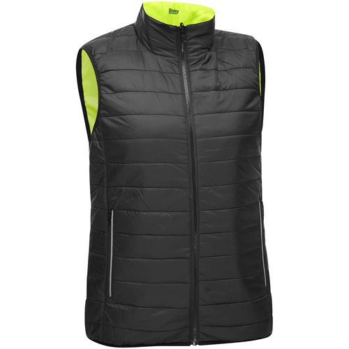 Veste bouffante, enveloppante et r&eacute;versible avec X au dos Bisley pour femmes, Jaune lime haute visibilit&eacute;, Petit, Polyester Les Distributions ICE