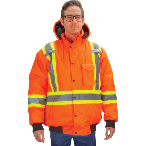 Parka d'hiver imperm&eacute;able 7-en-1, Orange haute visibilit&eacute;, Moyen Les Distributions ICE