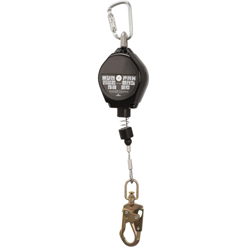 SRL-73302-20LE Self-Retracting Lifeline, 20', Galvanized Steel, Swivel Les Distributions ICE