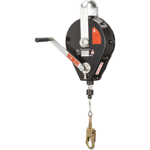 SRL-73303-96 Cable Self-Retracting Lifeline with Recovery, 96', Galvanized Steel, Swivel Les Distributions ICE