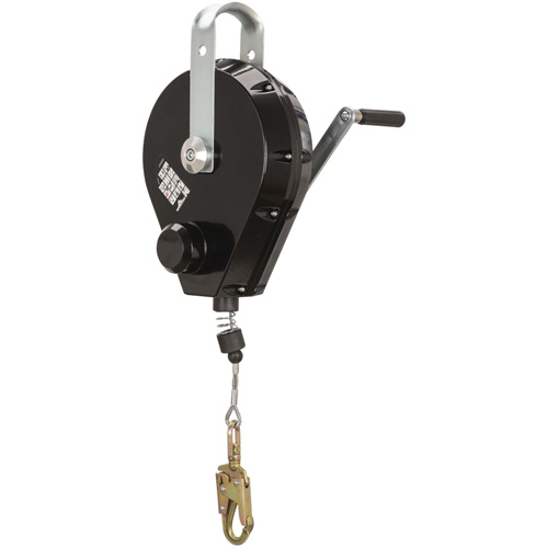 SRL-73303-96 Cable Self-Retracting Lifeline with Recovery, 96', Galvanized Steel, Swivel Les Distributions ICE