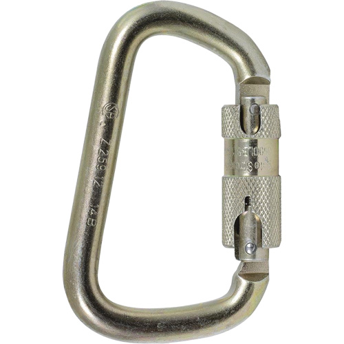 CP-03015-1 Zinc Plated Carabiner with 1" Gate Opening, Steel Les Distributions ICE