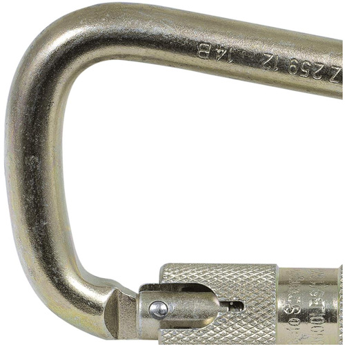 CP-03015-1 Zinc Plated Carabiner with 1" Gate Opening, Steel Les Distributions ICE