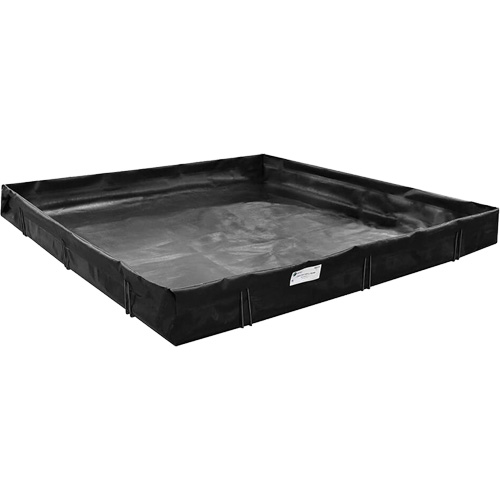 Berme de confinement des d&eacute;versements, Capacit&eacute; 1496 gal. US, 20' la x 10' lo x 1" h, Support en L Les Distributions ICE