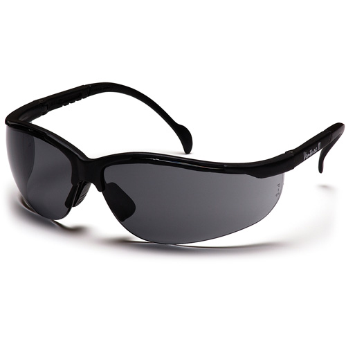 Lunettes de s&eacute;curit&eacute; &agrave; demi-monture Venture II, Lentille Gris, Antibu&eacute;e/Anti-&eacute;gratignures/Antistatique, ANSI Z87+/R&eacute;pond ou surpasse la norme CSA Z94.3 Les Distributions ICE