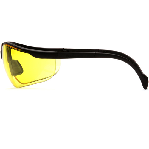 Lunettes de s&eacute;curit&eacute; &agrave; demi-monture Venture II, Lentille Ambr&eacute;e, ANSI Z87+/MCEPS GL-PD 10-12/R&eacute;pond ou surpasse la norme CSA Z94.3 Les Distributions ICE