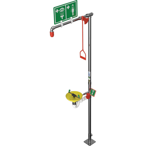 Douche combin&eacute;e avec cuvette ouverte en ABS et entr&eacute;e sup&eacute;rieure, Socle Les Distributions ICE