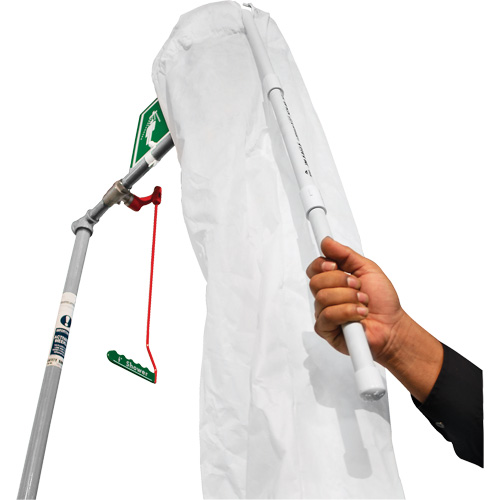 Trousse d'analyse de douche de s&eacute;curit&eacute; avec seau et manchon de douche Les Distributions ICE