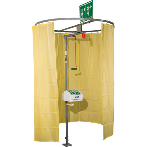 Pipe Mounted Safety Shower Modesty Curtain Les Distributions ICE