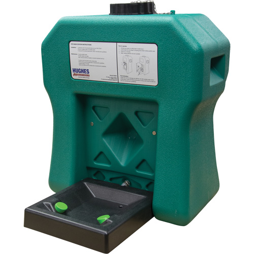 Poste de douche oculaire portable autonome, Aliment&eacute; par gravit&eacute;, Capacit&eacute; 16 gal., Conformit&eacute; ANSI Z358.1 Les Distributions ICE