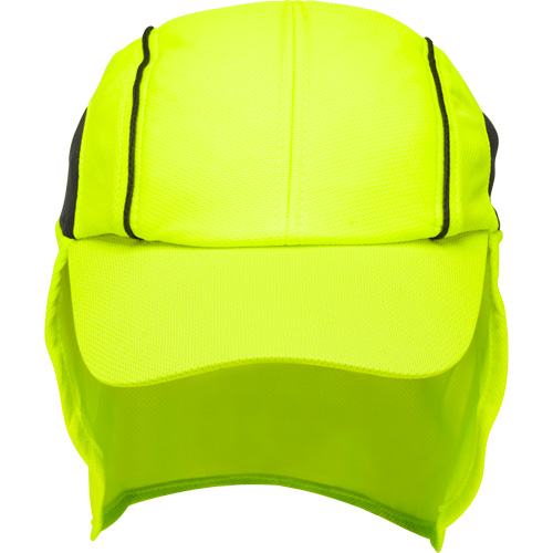 Chapeaux de refroidissement avec voiles pour le cou, Lime haute visibilit&eacute; Les Distributions ICE