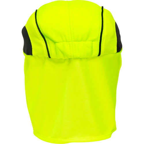 Chapeaux de refroidissement avec voiles pour le cou, Lime haute visibilit&eacute; Les Distributions ICE