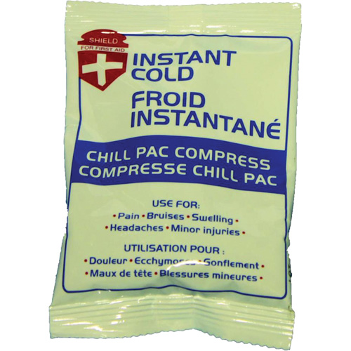 Instant Chill Pac Compress, Cold, Single Use, 4" x 6" Les Distributions ICE