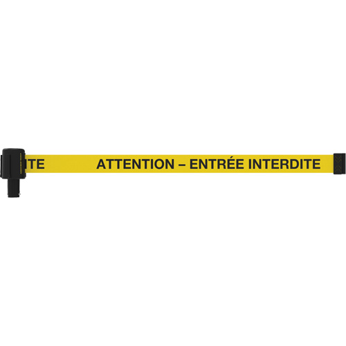 PLUS Banner, Attention - Entr&eacute;e Interdite, 15', Black and Yellow Tape Les Distributions ICE