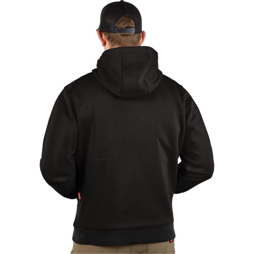 Chandail &agrave; capuchon chauffant M12 avec pile, Hommes, 2T-Grand, Noir, Poly-coton Les Distributions ICE