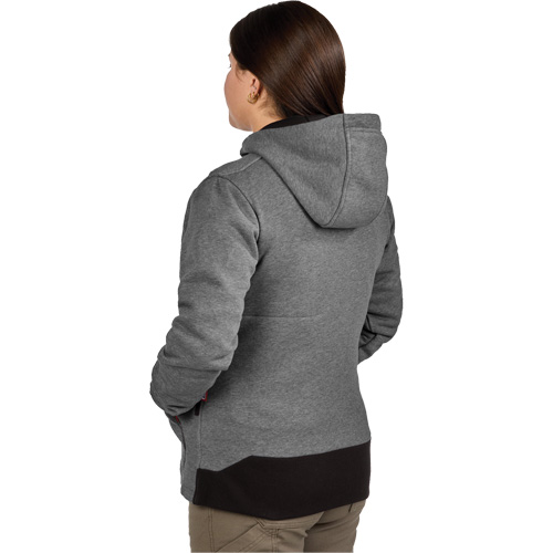 Chandail &agrave; capuchon chauffant M12 avec pile, Femmes, T-Grand, Gris, Poly-coton Les Distributions ICE