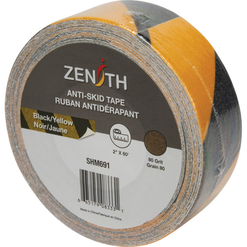 Anti-Skid Tape, 2" x 60', Black & Yellow Les Distributions ICE