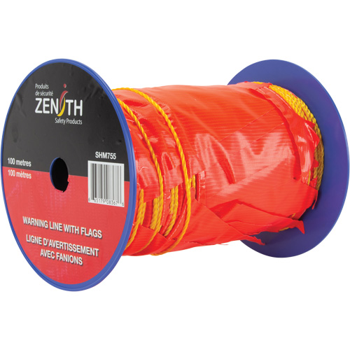 Warning Line with Flags, 328' L, Orange/Yellow Les Distributions ICE