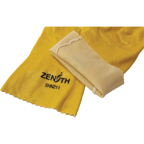 Gants &agrave; fini rugueux et r&eacute;sistants aux produits chimiques, Taille 9, 12" lo, PVC, Doublure en Interlock, 47-mil Les Distributions ICE