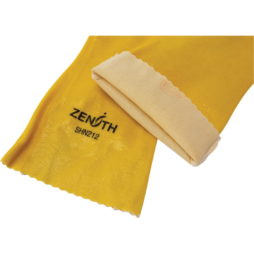 Gants &agrave; fini rugueux et r&eacute;sistants aux produits chimiques, Taille 9, 14" lo, PVC, Doublure en Interlock, 47-mil Les Distributions ICE