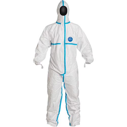 Hooded Coveralls, Small, White, Tyvek&reg; 600 Les Distributions ICE