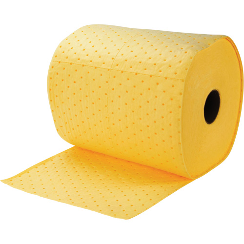 Rouleaux absorbants li&eacute;es, Lourd, 150' lo x 15" la, Absorption 10 gal. Les Distributions ICE