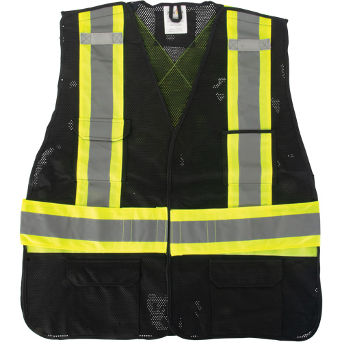 Veste d'arpenteur conforme aux normes de la CSA, Noir, Moyen, Polyester Les Distributions ICE