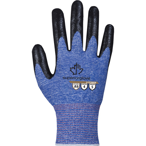 Extreme-Cut Glove, Size 7, 13 Gauge, Foam Nitrile Coated, TenActiv Shell, ASTM ANSI Level A9 Les Distributions ICE