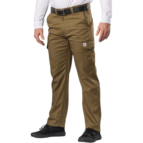 Pantalon cargo Big Flex, Poly-coton/Spandex, Vert olive militaire, Taille 46, Entrejambe 30 Les Distributions ICE