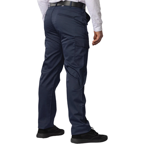 Big Flex Cargo Pants, Poly-Cotton/Spandex, Navy Blue, Size 52, 30 Inseam Les Distributions ICE