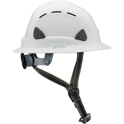 Casque Fibre Metal de style escalade avec bordure compl&egrave;te, R&eacute;pond aux normes CSA type 2, Suspension Rochet, Ventil&eacute; Les Distributions ICE