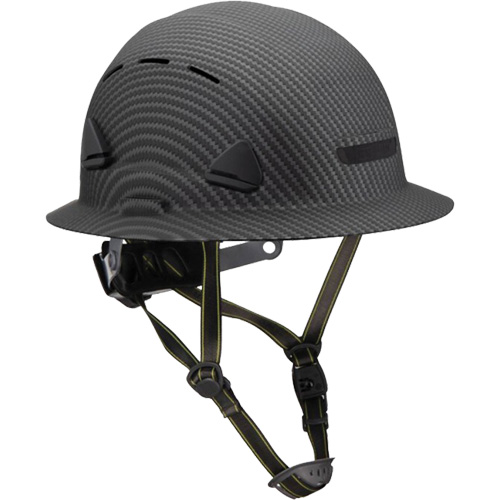 Casque Fibre Metal de style escalade avec bordure compl&egrave;te, R&eacute;pond aux normes CSA type 2, Suspension Rochet, Ventil&eacute; Les Distributions ICE