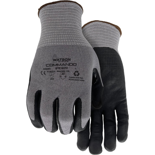 338 Commando Cut Resistant Gloves, Size Small, 18 Gauge, Foam Nitrile Coated, HPPE/Polyester/Spandex/Stainless Steel Shell, ASTM ANSI Level A8/EN 388 Level F Les Distributions ICE