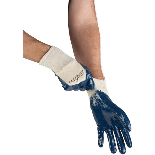 Medium-Weight Interlock Lined Gloves, 9/Large, Nitrile Coating, Cotton Shell Les Distributions ICE
