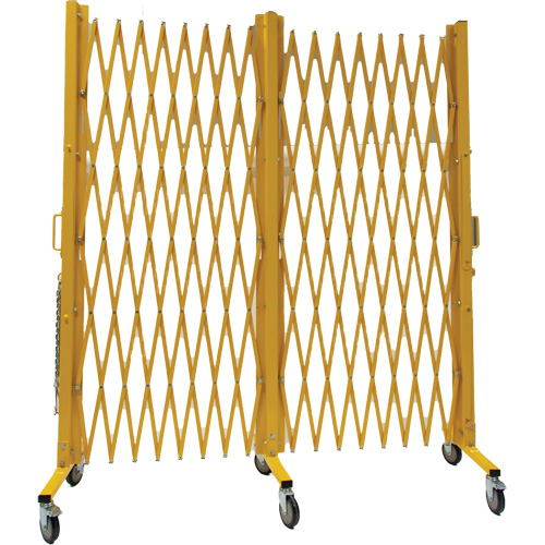 Expandable Barrier, 84" H x 20' L, Yellow Les Distributions ICE