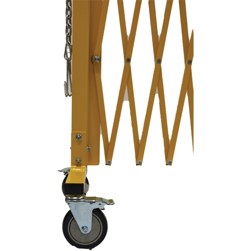 Expandable Barrier, 84" H x 20' L, Yellow Les Distributions ICE