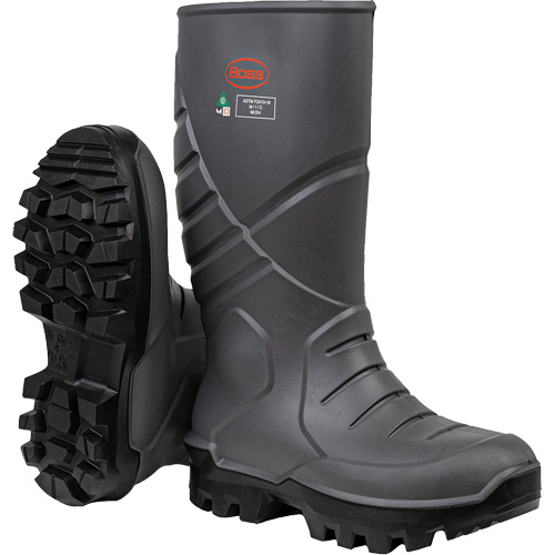Boss&reg; Footwear Full Safety Boot with Midsole & Internal Met Guard, Thermal Polyurethane, Steel Toe, Puncture Resistant Sole, Size 6 Les Distributions ICE