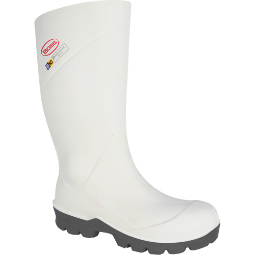 Bottes de transformation alimentaire Boss, Polyur&eacute;thane, Embout Acier, Taille 4, Imperm&eacute;able Les Distributions ICE