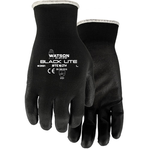 Gants 391 Stealth Black Lite, T-petit, R&ecirc;vetement Polyur&eacute;thane, Enveloppe en Polyester Les Distributions ICE